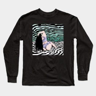 Lounging on the Beach Being Fabulous Long Sleeve T-Shirt